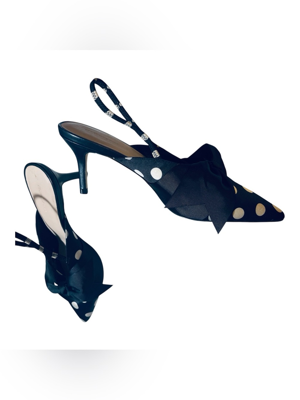 👠 Something Navy Nordstrom Collection. satin bow slingback pumps 8.5